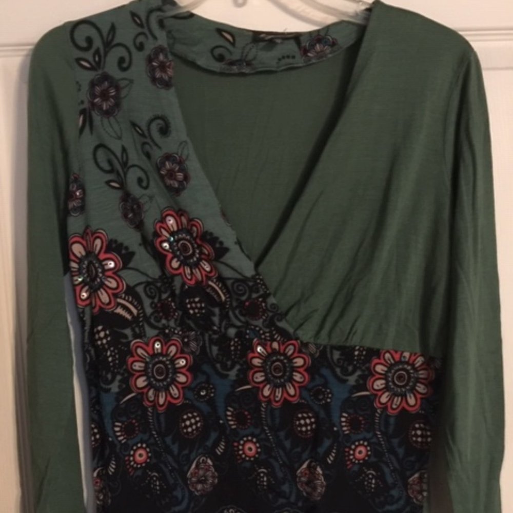 Lynn Ritchie L/S Sleeve Top Women's Size M